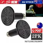 2X Infrared Ceramic Heat Lamp Bulb For Reptile Pet Chicken Brooder
