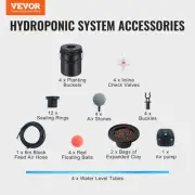 DWC Hydroponics 4 Bucket Grow System with Air Pump for Indoor Plants