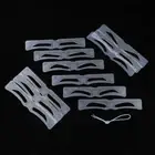 12Pcs Silicone Eyebrow Stencils DIY Makeup Eyebrow Drawing Guide Templaio WF