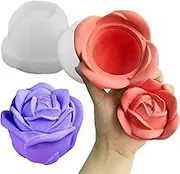 Wehous 3D Rose Box Mold with Lid, Flower Jar Bowl Resin Mold Silicone, Unique Candle Holder Container Storage Silicone Molds for Epoxy Resin, DIY Jewelry Trinket Holder Concrete Cement Craft Decor