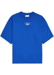 Off-white Arrows Logo Cotton T-shirt - Blue M