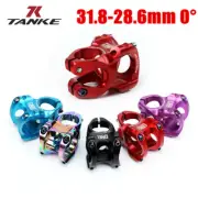 TANKE Aluminum MTB Bike 31.8mm 28.6mm Handlebar Stem Bicycle Ultralight 0 Degree