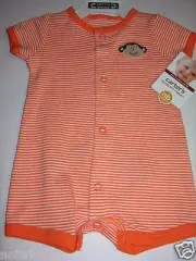 Carter's Infant Baby Boy's Creeper Romper Silly Monkey 3 Months $12 NWT