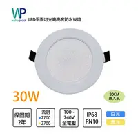 在飛比找樂天市場購物網優惠-〖瓦特夫〗★含稅 崁入孔 20公分 30W LED IP68