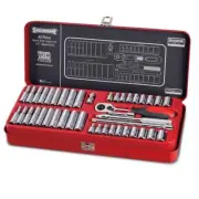 New Sidchrome 43pce 1/4” Drive Metric and Imperial Socket Set SCMT12130
