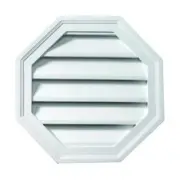Fypon Gable Vents n' Louvers 24" Octagon Weather Resistant Polyurethane White