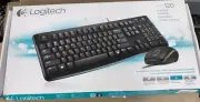 NEW UNUSED MK120 Logitech Full Size USB Wired Keyboard and wired Mouse
