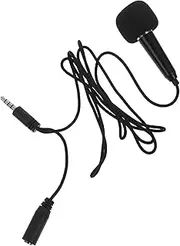 UPKOCH 1 Set Microphone Portable Wired Microphone for Phones Laptops Compact Vocal Mic for Podcasting Singing Interviews Video Blogging Live Streaming Easy to Carry