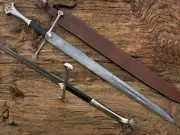 Anduril Sword Lord Of Ring Sword Handmade Damascus Steel Sword Custom Sword