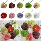 Multicolor Artificial Small Anthurium 60cm Simulation Plant Home Decoration