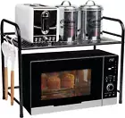 Kitchen Storage, Microwave Stand, Shelf Organizer, Rack Shelf, Kitchen, Metal, 2