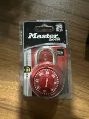 Master Lock Combination Padlock Anti Shim Red 1530DCM - NEW