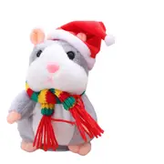 Talking Hamster Plushs Toy - Mimicry Pet Speaking Plushs Toy Funny Plushs Toy Repeats Mimicry Pet Toy