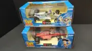 Disney's Toy Story Die Cast Formula Racers Buzz & Woody- 1:24 by Bburago NEW