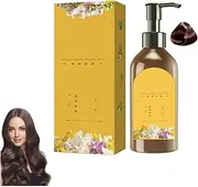 Plant Single Dose Floral Fragrance Dye, Japanese Long Lasting Natural Hair Dye Shampoo, Single Agent Floral Dyes, Plant Based Hair Color Shampoo, for Women & Men (Chestnut Brown)