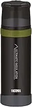 Thermos Flask, Stainless Steel, Charcoal Black Mat, 0,7 Liter