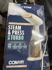Turbo Extreme Steam Hand Held Fabric Steamer, White/Champagne GS59