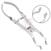 IV Type 2pcs Rubber Dam Clamp Forceps (17cm) Stainless Steel Dental Instrument