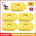 5pcs Yellow Air Filters For Briggs & Stratton Lawn Mower 698369 Foam air filter