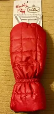 Snow Ice Scraper Blade Glove Mitt Wembley Red Quilted New NWT