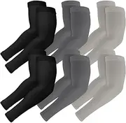 [H HOME-MART] Arm Sleeves for Women, Men, Youth - UPF 50+ UV Sun Protection & Cooling Arm Warmers, One Size Fits Most, Tattoo Cover, Breathable Sun Arm Sleeves (Pair)