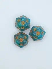 MTG - Dominaria United Oversized Spindown D20 - Green/Gold