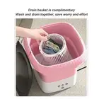 Portable Washing Machine ABS Noiseless Mini Foldable Laundry Bucket Washer AU
