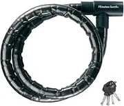 Master Lock Keyed Bike Cable Lock, 2 m Length x 20 mm Diameter