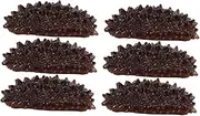 UPKOCH 6pcs Lifelike Artificial Sea Cucumber Model for Market Display Realistic Seafood Prop for Photography for Home Decoration and Pretend Play