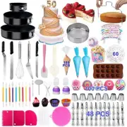 567 PCS Cake Decorating Kit Baking Supplies with 3 Springform Pans Set, Cake ...