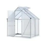 Green Fingers Greenhouse Aluminium Polycarbonate Premium Garden Storage Shed 3.1Mx1.9Mx2.0M