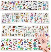 Children's Tattoos 40 Sheets Children's Tattoos Stickers Dinosaur Mermaid Adhesive Tattoos Underwater World Cartoon Animals Paper Tattoo Stickers Set for Boys Girls Gift Bags