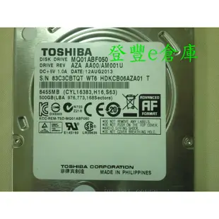 【登豐e倉庫】 YF340 Toshiba MQ01ABF050 500G SATA3 筆電硬碟