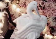 Decorative swan super soft cushions decorative pillow bolster 2 colors available