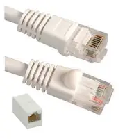 White 100ft Cat5E Power Video Extension Cable for Zmodo Swann Qsee NVR Security