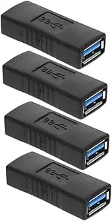 TEHAUX 4 Pcs USB Female Adapter Dual Port Extender for Connectivity Compact and Portable for Easy Data Transfer and Charging
