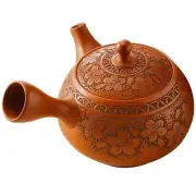 Tokoname ware masterpieceTamamitsu's work - a red clay cherry bloss From Japan
