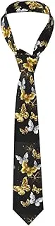 [WURTON] Germany Flag Print Men'S Neckties Tie,Funny Novelty Neck Ties Cravat For Groom,Father, And Groomsman