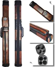 2X2 Hard Cue Case Square Pool Cue Billiard Stick Carrying Case