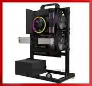 Fully Open Case Frame Support MATX /ATX Motherboard,Vertical Computer Housing
