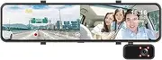 Dash Cam 11.26 Inch 3 Camera Lens Car DVR Full HD 1080P Night Vision Video Recorder Dashcam Support Rear Cam View Recorder(No Rear Camera,32G)
