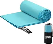 Microfibre Travel Towel, Yoga Towel, Lightweight, Quick Drying Towel, Portable Absorbent Towel for Sports, Beach, Gym, Backpacking, Hiking and Yoga