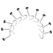 10 X Round Nose Stud Body jewellery 2.6mm