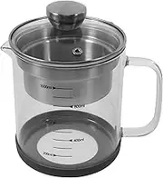 Luxshiny Stainless Steel Fine Mesh Strainer for Kitchen Soybean Milk Container Tea Filter Pot with Scale Versatile for Juice Soup Storage Easy to Clean Practical Kitchen Helper
