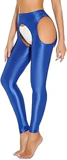 [GRRKDFQ] Women Lingerie Thigh Hollow High Waist Open Crotch Pants