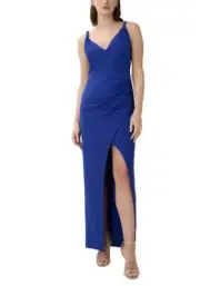 Aidan Mattox Women's Spaghetti-Strap Ruched Gown Sz10 $195