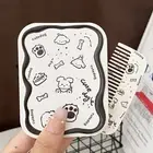 Portable Cartoon Cute Dog Folding Clamshell Mirror Makeup Mirror With Comb HF