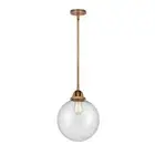 Innovations Beacon 1 Light 12.5" Mini Pendant, BB/Seeded - 288-1S-BB-G204-10