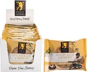 Byron Bay Cookies Gluten Free Cookies Sticky Date & Ginger 60g (Pack of 12)