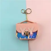 [Mgiahekc] Mini Coin Purse for Girls, Cute Small Coin Bag, Unique Color Fashion Style, Can Be Hung on The Outside of The Backpack,Pink